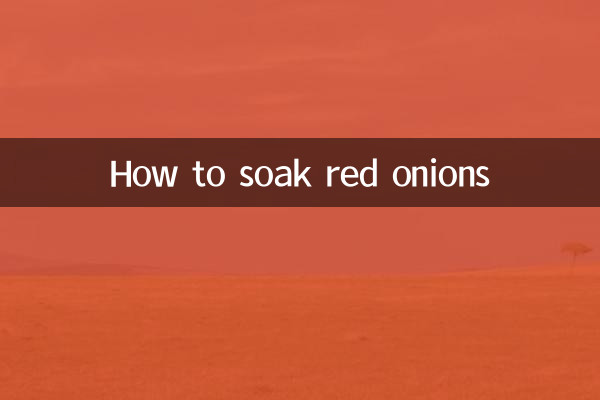 Como embeber cebolas vermelhas