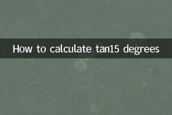 Como calcular tan15 graus