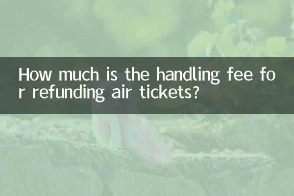 ما هي رسوم المناولة لاسترداد تذاكر الطيران؟