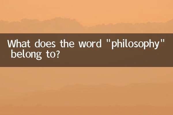 Wozu gehört das Wort „Philosophie“?