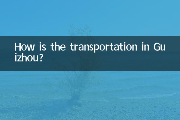 Come sono i trasporti nel Guizhou?