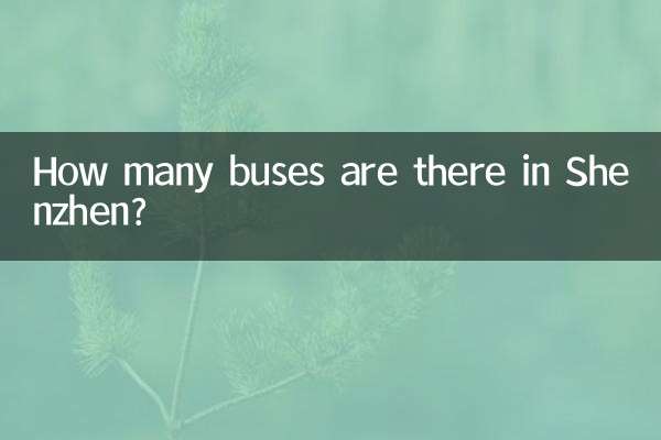 شینزین میں کتنی بسیں ہیں؟