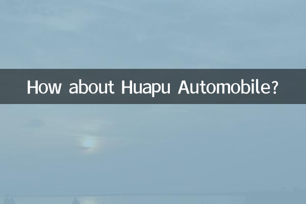 ماذا عن شركة Huapu للسيارات؟