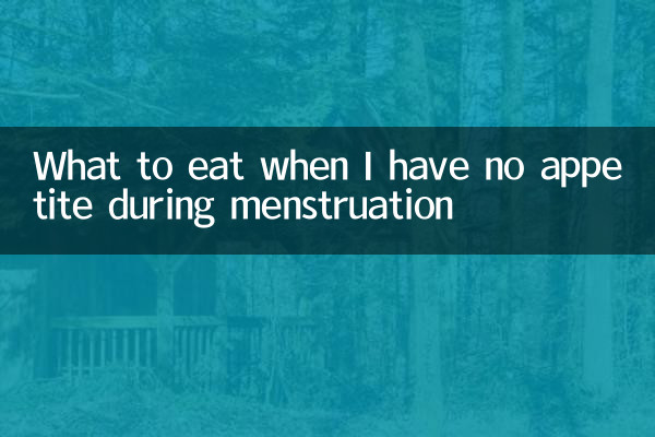 Was esse ich, wenn ich während der Menstruation keinen Appetit habe?