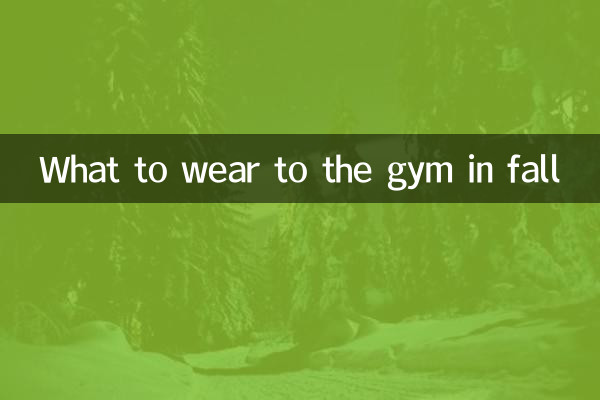 秋季健身房穿什么