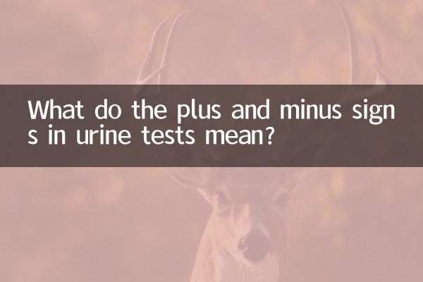 Cosa significano i segni più e meno nei test delle urine?