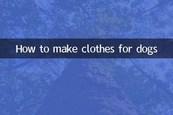 Cómo hacer ropa para perros