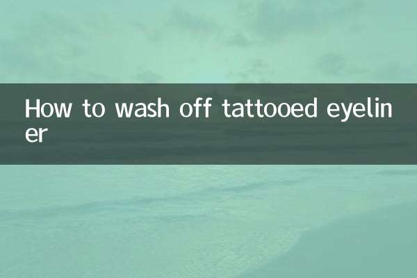 Cómo lavar el delineador de ojos tatuado