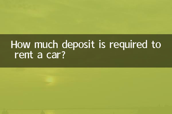 Wie viel Kaution ist für die Anmietung eines Autos erforderlich?