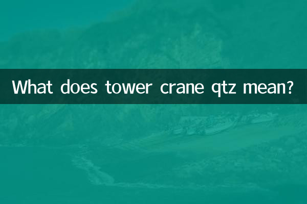 What does tower crane qtz mean?