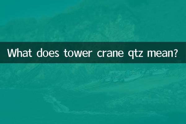 Cosa significa gru a torre qtz?