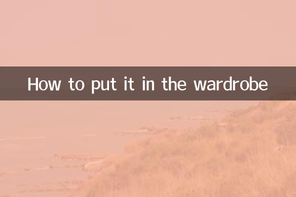 How to put it in the wardrobe