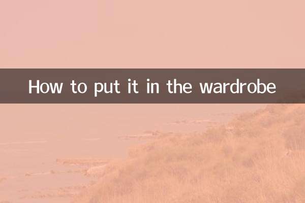 How to put it in the wardrobe