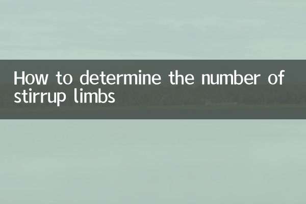 How to determine the number of stirrup limbs