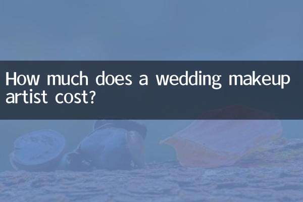 How much does a wedding makeup artist cost?