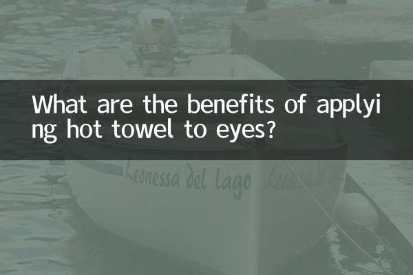 What are the benefits of applying hot towel to eyes?