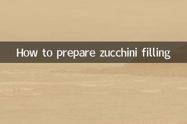 زچینی بھرنے کو کس طرح تیار کریں