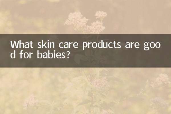 Welche Hautpflegeprodukte sind gut für Babys?