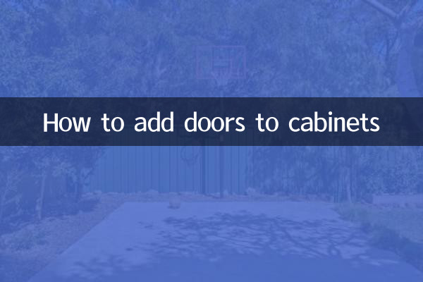 Como adicionar portas em armários