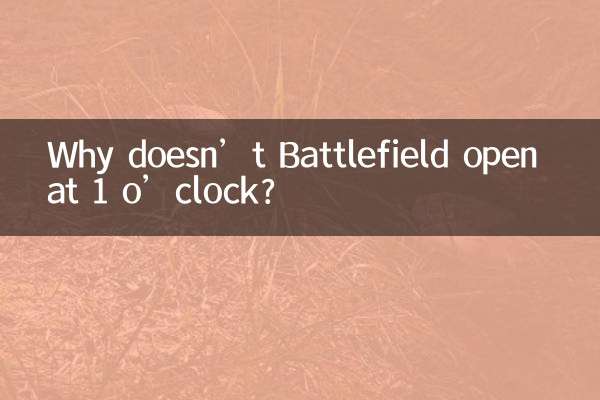 Warum öffnet Battlefield nicht um 13 Uhr?
