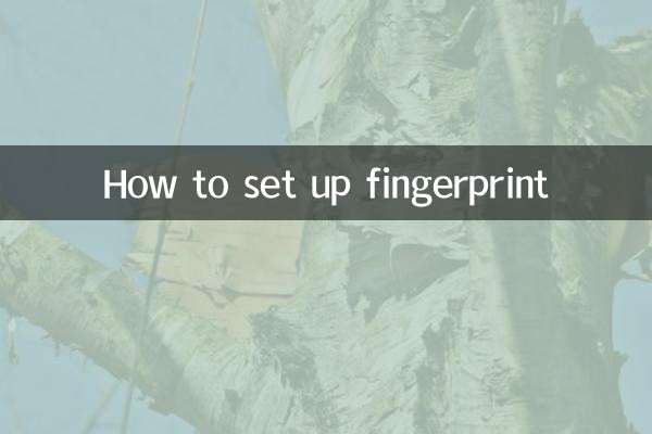 지문 설정 방법