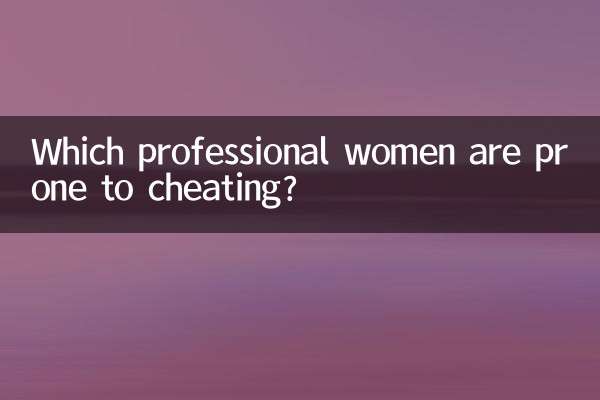 من هي النساء المهنيات المعرضات للغش؟