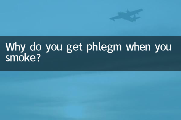 ¿Por qué te sale flema cuando fumas?