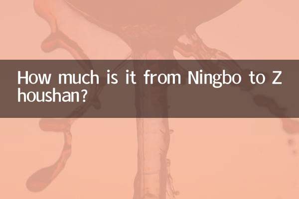 닝보에서 저우산까지 얼마인가요?