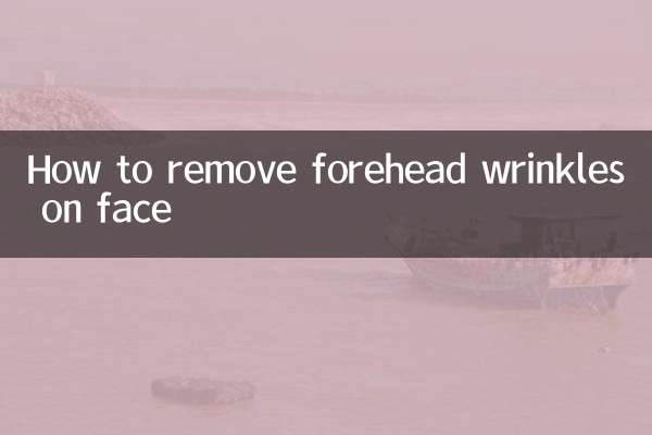 So entfernen Sie Stirnfalten im Gesicht