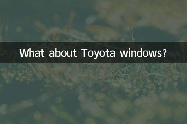 E as janelas da Toyota?