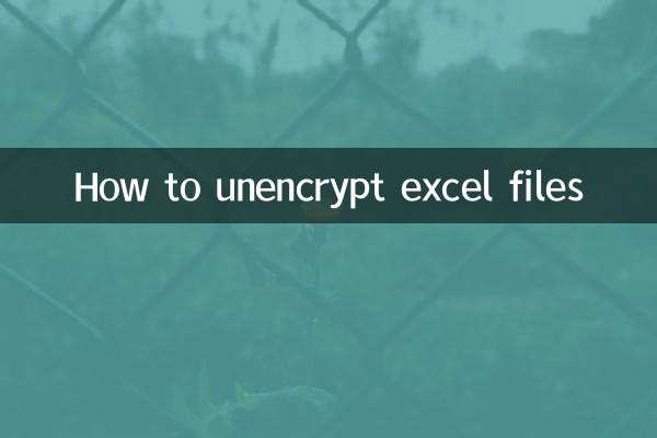 Excelファイルの暗号化を解除する方法