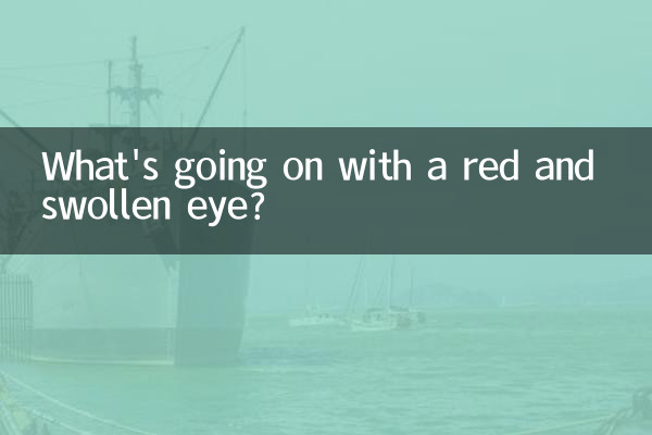 What's going on with a red and swollen eye?