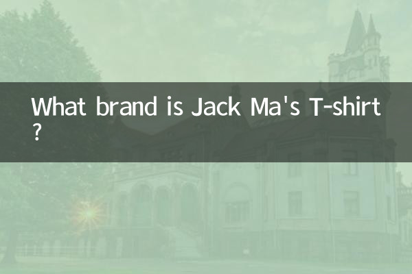 Qual é a marca da camiseta de Jack Ma?