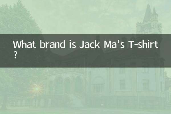 জ্যাক মা এর টি-শার্ট কোন ব্র্যান্ডের?