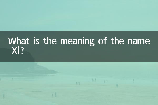 시(Xi)라는 이름의 의미는 무엇입니까?