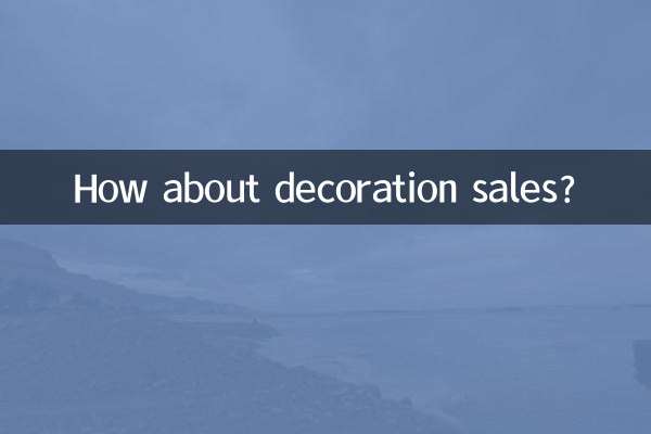 Che ne dici delle vendite di decorazioni?