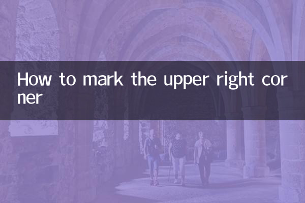 So markieren Sie die obere rechte Ecke