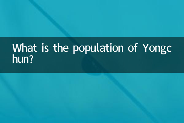 What is the population of Yongchun?
