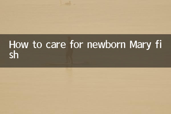 نوزائیدہ مریم فش کی دیکھ بھال کیسے کریں