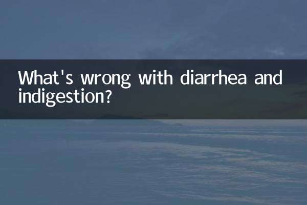 ¿Qué pasa con la diarrea y la indigestión?