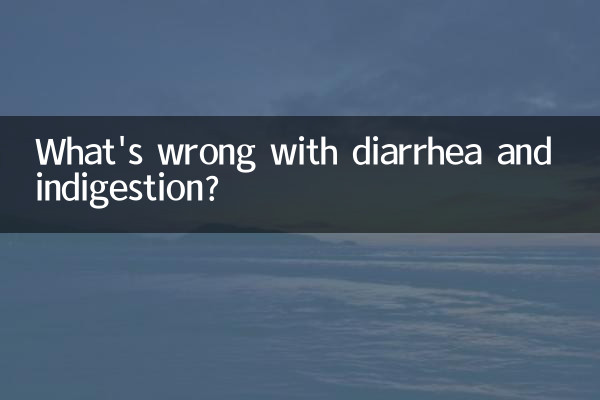 ¿Qué pasa con la diarrea y la indigestión?