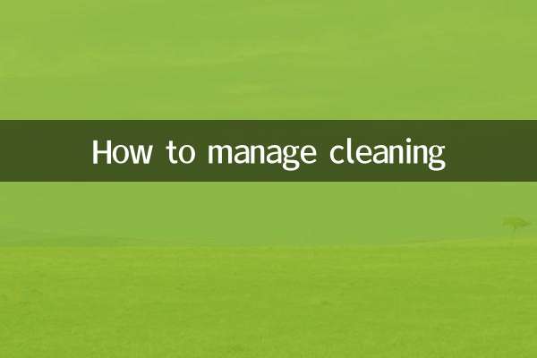 청소 관리 방법