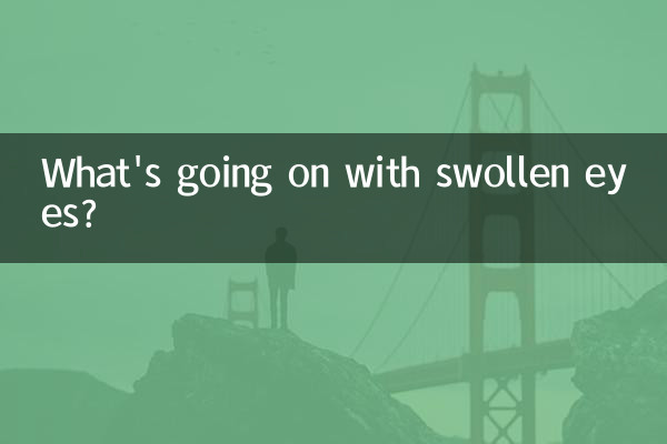 O que está acontecendo com os olhos inchados?