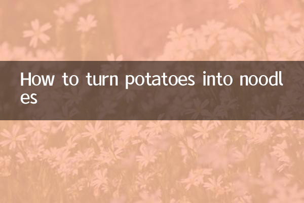 Come trasformare le patate in tagliatelle