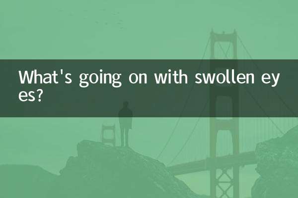 ¿Qué pasa con los ojos hinchados?