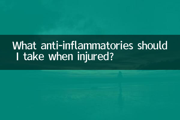 Какие противовоспалительные средства следует принимать при травме?