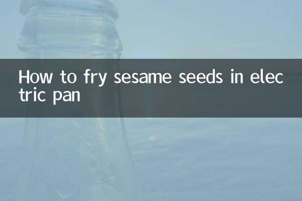 Como fritar sementes de gergelim na frigideira elétrica