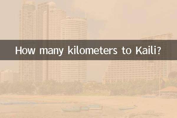 Quantos quilômetros até Kaili?