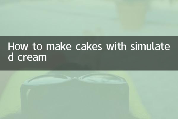 Como fazer bolos com creme simulado