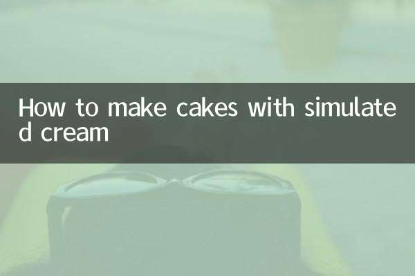 Cómo hacer tartas con nata simulada